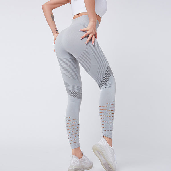 Pantalones Ajustados Levantacola de Cintura Alta en Melocotón