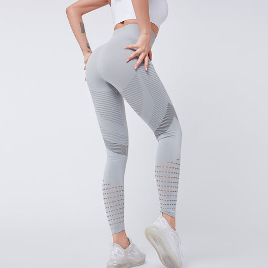 Pantalones Ajustados Levantacola de Cintura Alta en Melocotón