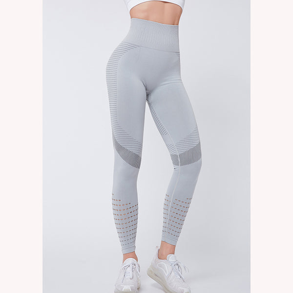 Pantalones Ajustados Levantacola de Cintura Alta en Melocotón