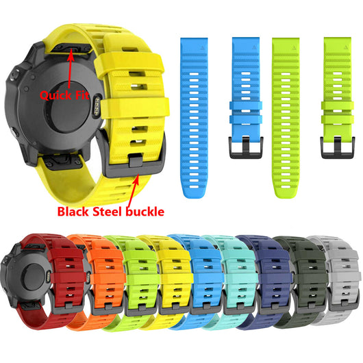 Correa de Silicona Quick Fit para Garmin Fenix 6X/6 Pro/5X - 26MM y 22MM