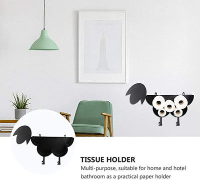 Soporte para Papel Higiénico Decorativo en Hierro Forjado Diseño Oveja - Image 6