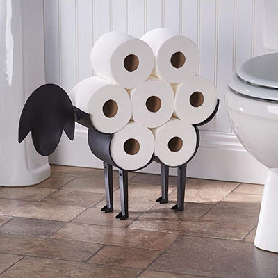 Soporte para Papel Higiénico Decorativo en Hierro Forjado Diseño Oveja - Image 2