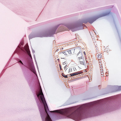 Reloj de Cuarzo Elegante con Esfera Cuadrada y Correa Ajustable - Image 12