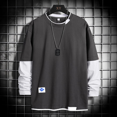 Camiseta Manga Larga Hombre Suelta Cómoda - Image 5