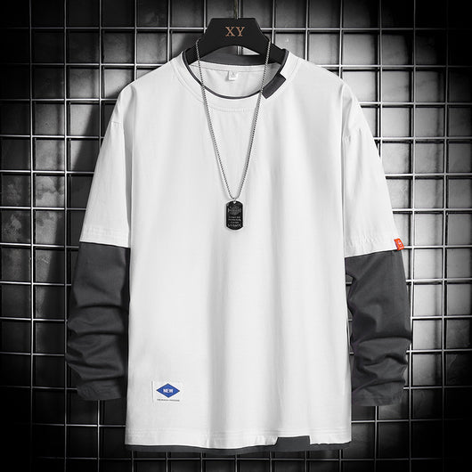 Camiseta Manga Larga Hombre Suelta Cómoda - Image 6