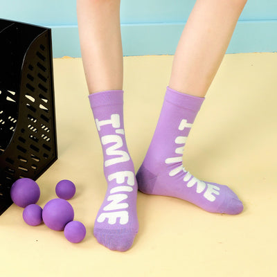 Calcetines de Tubo a Juego para Pareja - Colores Lisos Macaron - Image 9