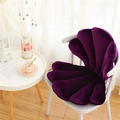 Cojín Velvet Seal Shell Lujo Rosa – Almohada Asiento Elegante - Image 10