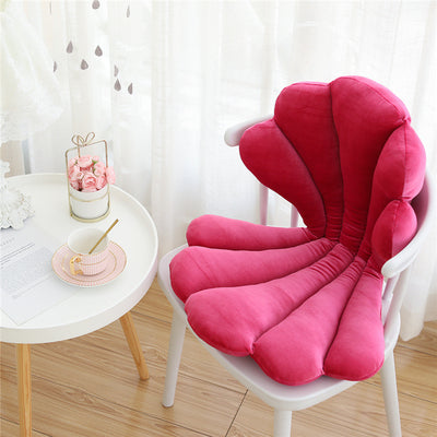 Cojín Velvet Seal Shell Lujo Rosa – Almohada Asiento Elegante - Image 11