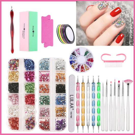 Kit Completo de Lámpara UV LED con Stickers y Herramientas para Diseño de Uñas - Image 12