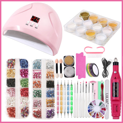 Kit Completo de Lámpara UV LED con Stickers y Herramientas para Diseño de Uñas - Image 4