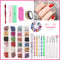 Kit Completo de Lâmpada UV LED com Adesivos e Ferramentas para Design de Unhas