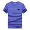 Camiseta Manga Corta Cuello Redondo Seda de Hielo Secado Rápido para Hombre