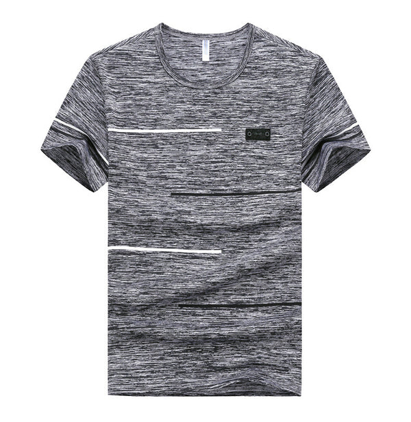 Camiseta Manga Corta Cuello Redondo Seda de Hielo Secado Rápido para Hombre