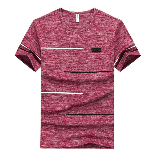 Camiseta Manga Corta Cuello Redondo Seda de Hielo Secado Rápido para Hombre - Image 4