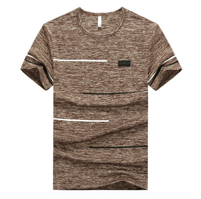 Camiseta Manga Corta Cuello Redondo Seda de Hielo Secado Rápido para Hombre - Image 3