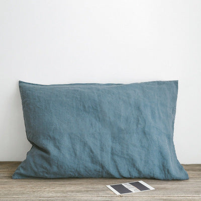 Funda de Almohada Retro de Algodón y Lino - Colores Sólidos - Image 6