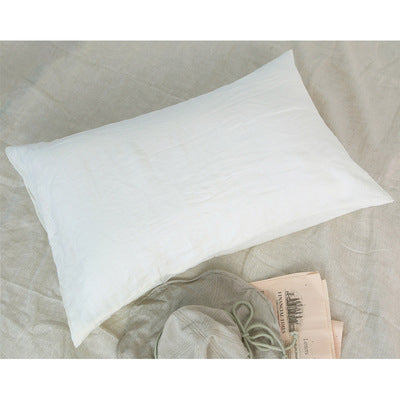 Funda de Almohada Retro de Algodón y Lino - Colores Sólidos - Image 4