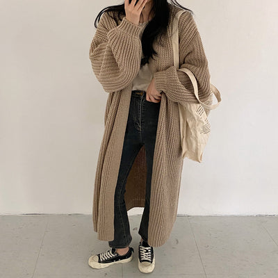Abrigo Suéter Largo Oversize para Mujer - Image 14