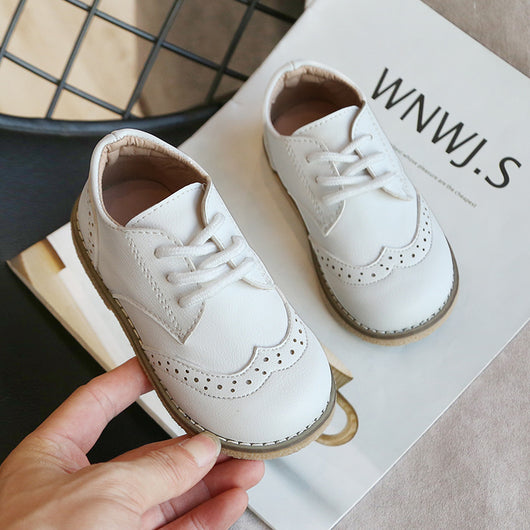 Zapatos Retro de Cuero para Niños - Suela Blanda y Flexible - Image 9