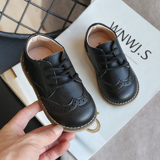 Zapatos Retro de Cuero para Niños - Suela Blanda y Flexible - Image 14