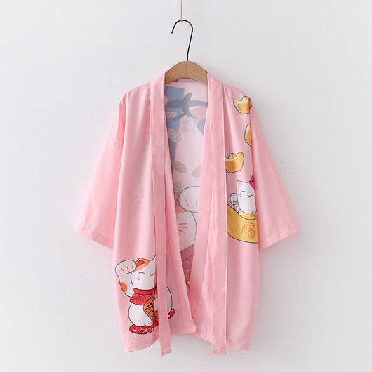 Cárdigan Kimono Fino Antibolsas para Verano Mujer - Image 30