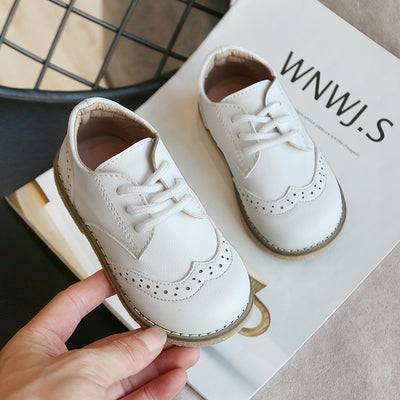 Zapatos Retro de Cuero para Niños - Suela Blanda y Flexible - Image 4