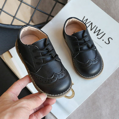Zapatos Retro de Cuero para Niños - Suela Blanda y Flexible - Image 5