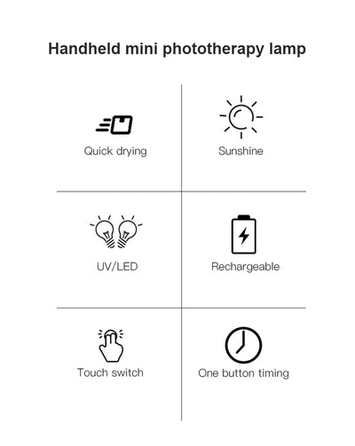 Lámpara UV LED Portátil 5W para Uñas - Secado Rápido con Carga USB - Image 9