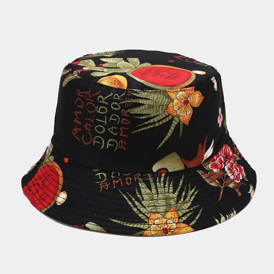 Gorro Pescador Reversible con Estampado de Plantas Marinas - Image 6