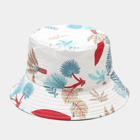 Gorro Pescador Reversible con Estampado de Plantas Marinas - Image 3