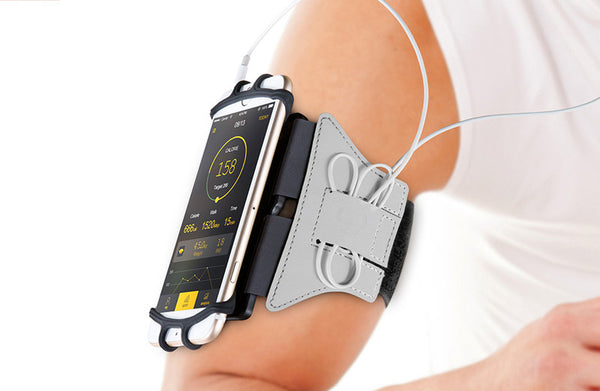 Brazalete Deportivo Ajustable 180° con Soporte de Silicona para Teléfono