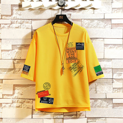 Camiseta Estampada Cuello Redondo Manga Corta Hombre - Image 3