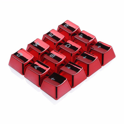 Keycaps Mecánicos PBT Retroiluminados Rojo Metálico - 12 Teclas Inyección Doble - Image 14