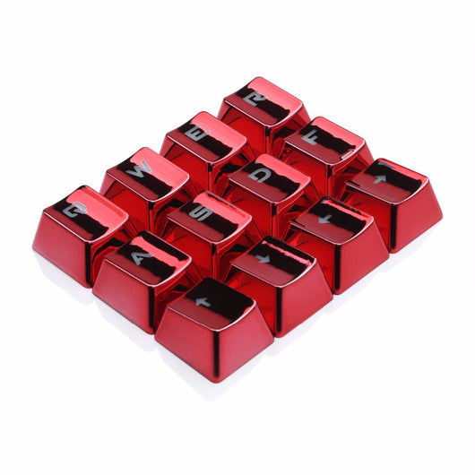 Keycaps Mecánicos PBT Retroiluminados Rojo Metálico - 12 Teclas Inyección Doble - Image 14