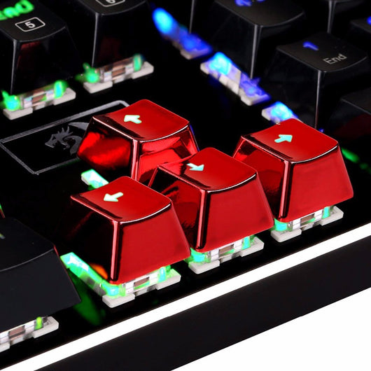 Keycaps Mecánicos PBT Retroiluminados Rojo Metálico - 12 Teclas Inyección Doble - Image 16