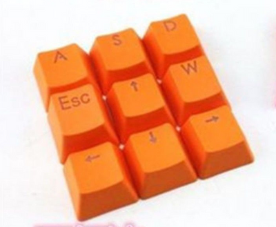 Keycaps Mecánicos PBT Retroiluminados Rojo Metálico - 12 Teclas Inyección Doble - Image 4