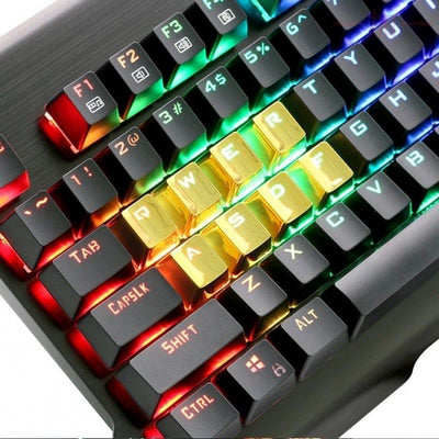 Keycaps Mecánicos PBT Retroiluminados Rojo Metálico - 12 Teclas Inyección Doble - Image 5