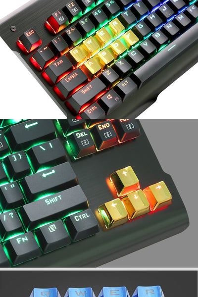 Keycaps Mecánicos PBT Retroiluminados Rojo Metálico - 12 Teclas Inyección Doble - Image 6