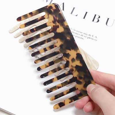 Peine Antiestático Estampado Leopardo Marmolado para Peluquería