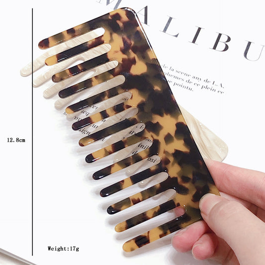Peine Antiestático Estampado Leopardo Marmolado para Peluquería - Image 2