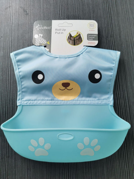 Babero de Silicona para Bebé Impermeable y Fácil de Limpiar - Image 3