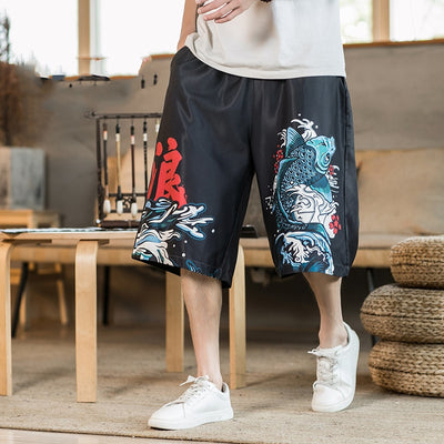 Shorts Rectos Anchos de Cinco Puntos para Hombre - Image 4