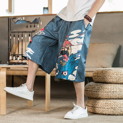 Shorts Rectos Anchos de Cinco Puntos para Hombre - Image 10