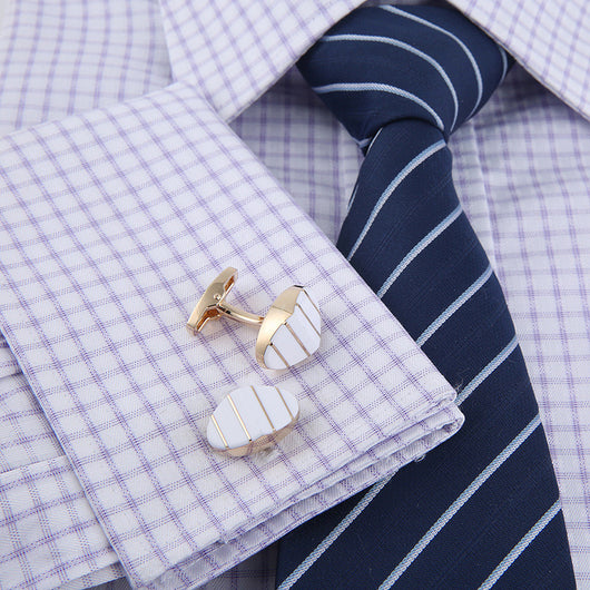 Gemelos de Esmalte para Traje Ejecutivo - Elegancia Profesional - Image 8