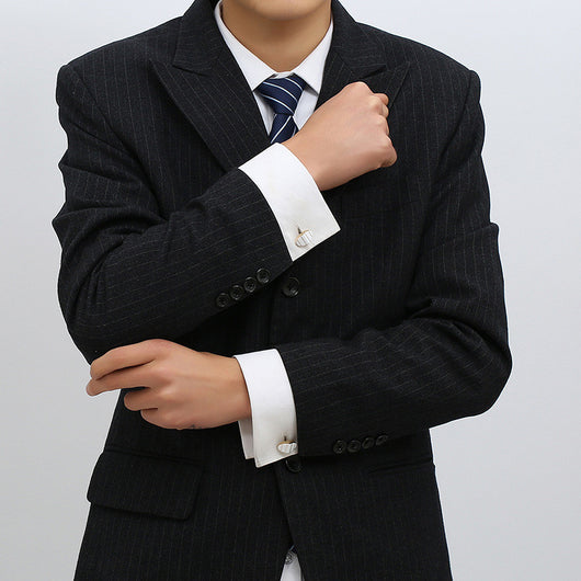 Gemelos de Esmalte para Traje Ejecutivo - Elegancia Profesional - Image 3