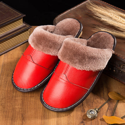 Pantuflas de Cuero Cálidas Antideslizantes para Casa - Image 15