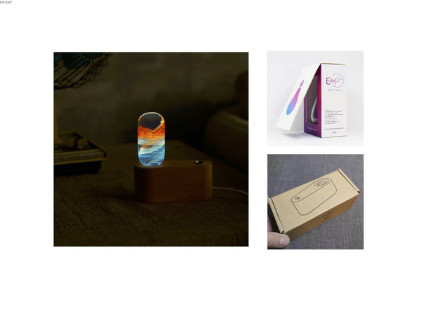 Lámpara Decorativa Resina Asaka EPLight - Diseño Estético Moderno