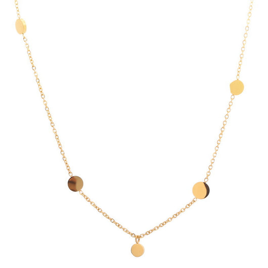 Collar de Clavícula con Cinco Círculos Delicados para Mujer - Image 3