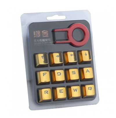 Keycaps Mecánicos PBT Retroiluminados Rojo Metálico - 12 Teclas Inyección Doble - Image 7