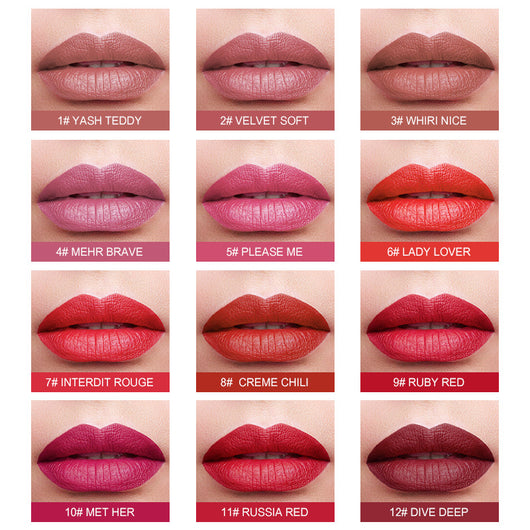 Labial Mate Tubo Rojo de Larga Duración - Image 16